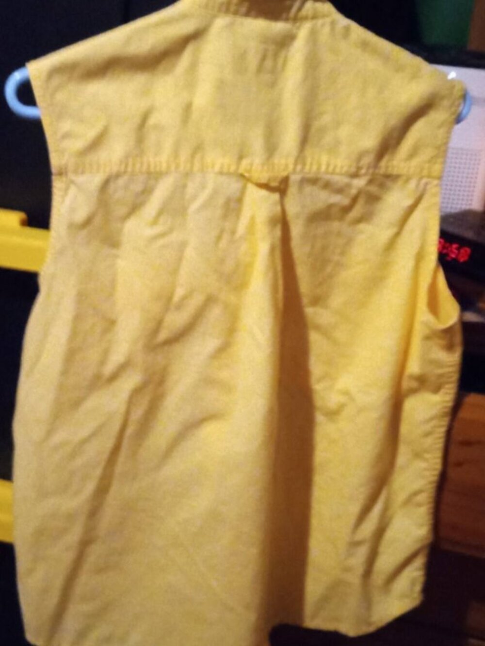 cabela's soft canvas trail yellow large blouse - Picture 2 of 2